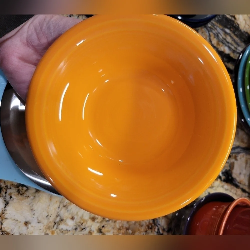 Fiesta 6 1/2 Inch Stackable Cereal Bowl 11 OZ Tangerine